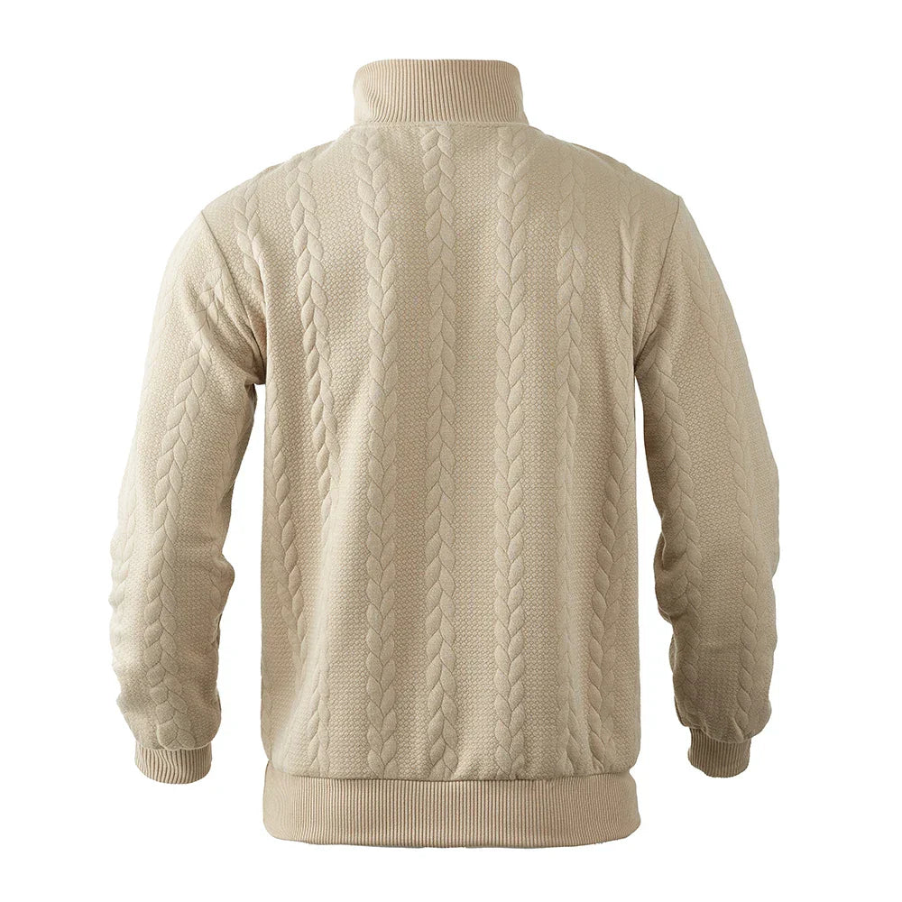 Lorenzo – Herretrøje med Afslappet Pasform og Stilfuld Quarter-Zip