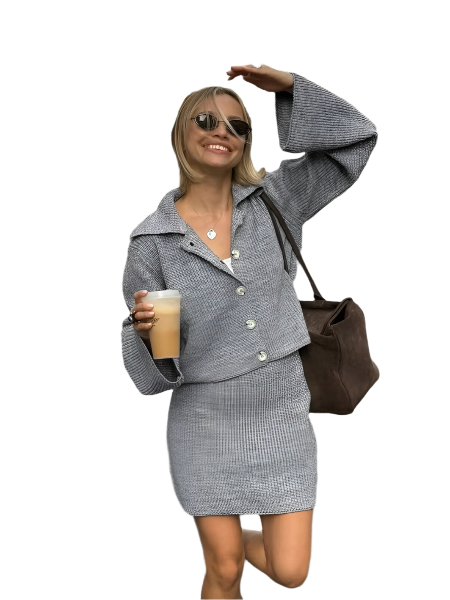 Sofia – Kvinders Behagelige Strik Co-ord Sæt