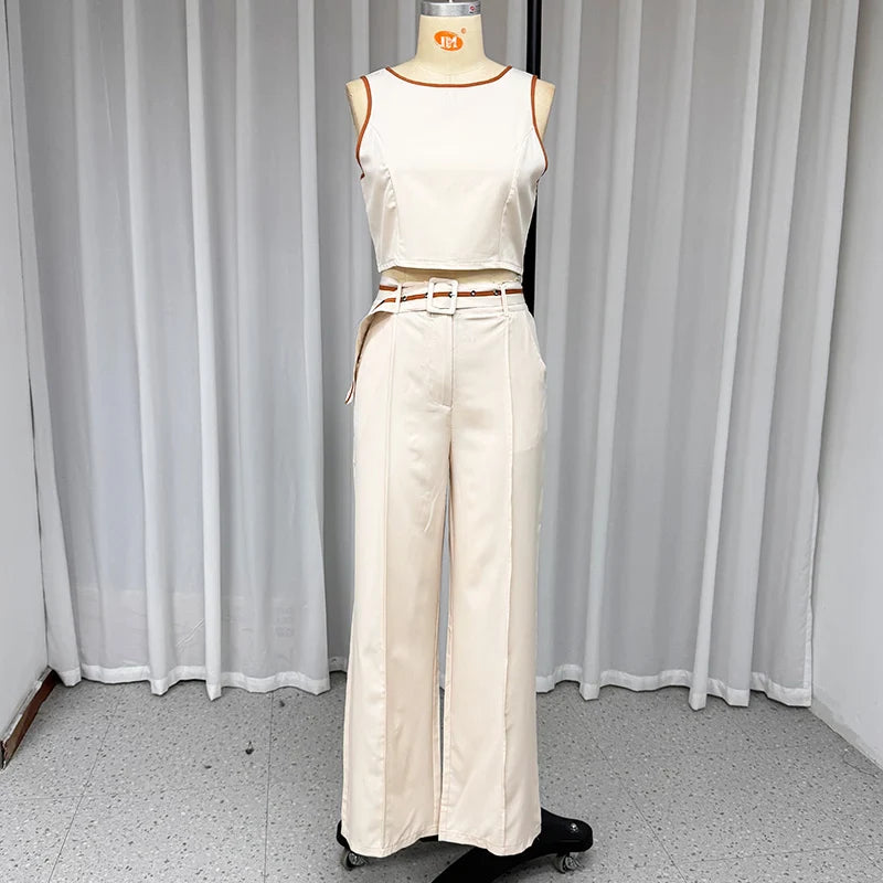 Sofia – Sommer Sæt med Farveblok til Kvinder