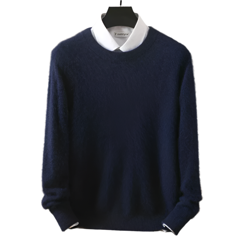 Lorenzo – Blødstrikket Herre Crewneck Sweater