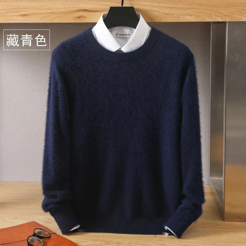 Lorenzo – Blødstrikket Herre Crewneck Sweater