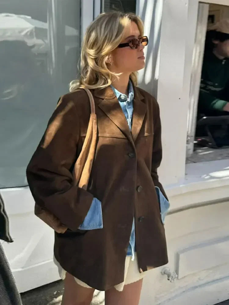 CarloBianchi Suede Jacket til kvinder