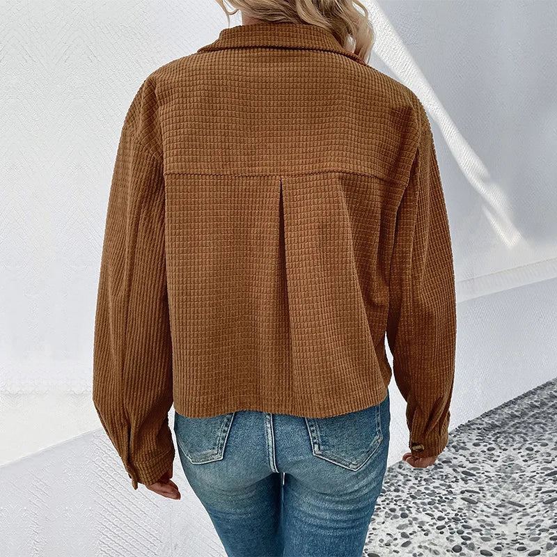 NiccolòModa fløjl Jakke med polokrave til kvinder