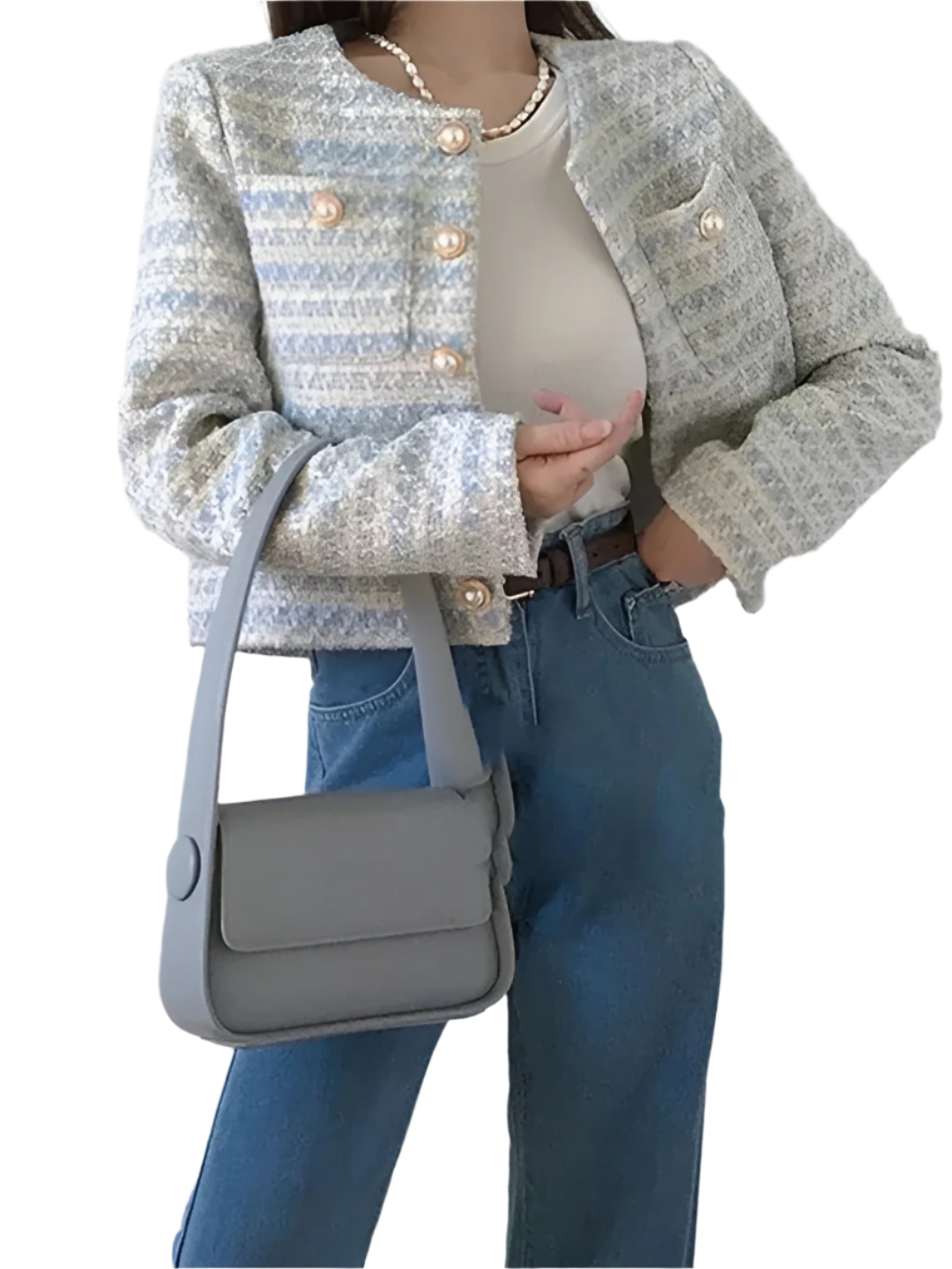 Camille – Stilfuld Tweed Blazer til Kvinder