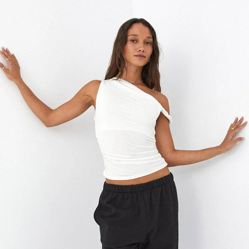MatteoConti Slim Fit Single Strap Top Til Damer