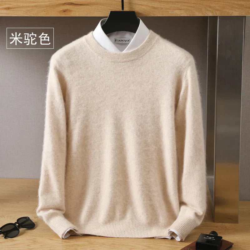 Lorenzo – Blødstrikket Herre Crewneck Sweater