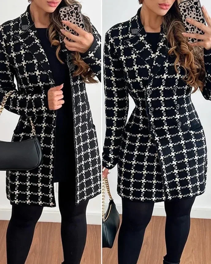 ValerioToscani Vinter høj stretch plaid