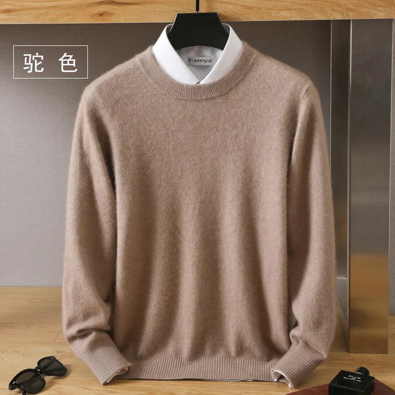 Lorenzo – Blødstrikket Herre Crewneck Sweater