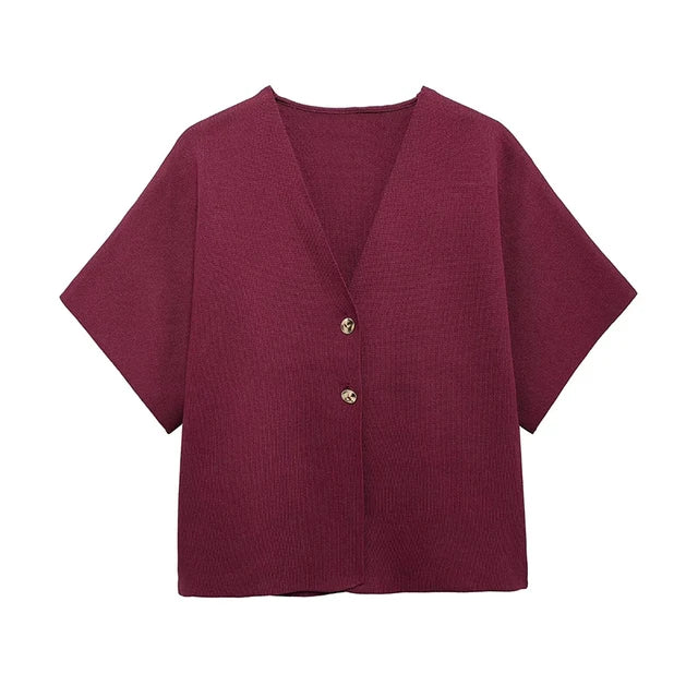 GinaRossa Diana Tricot Scarlett Cardigan til kvinder