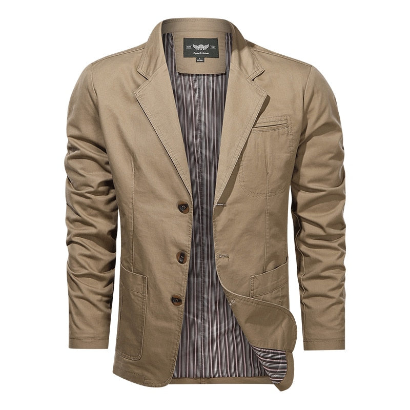 MarcoFerri Retro Ensfarvet Blazer