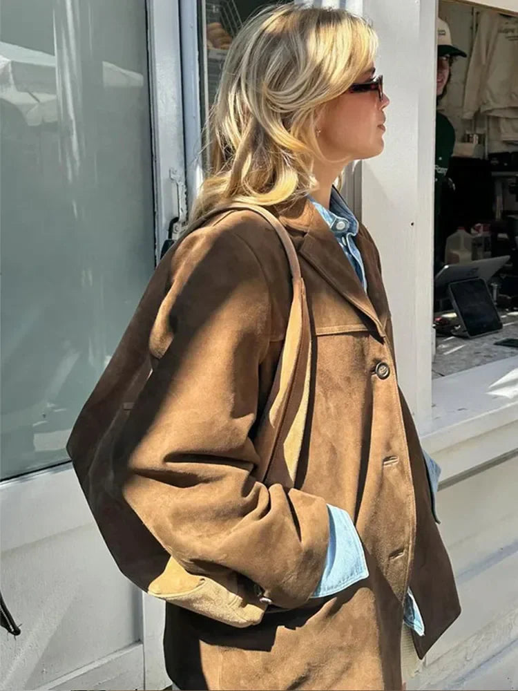 CarloBianchi Suede Jacket til kvinder