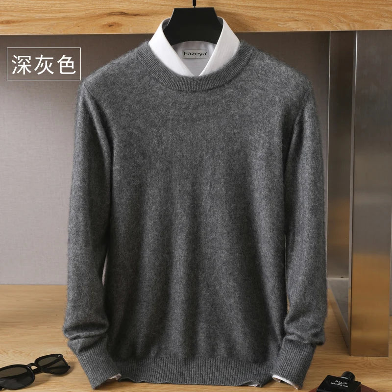 Lorenzo – Blødstrikket Herre Crewneck Sweater
