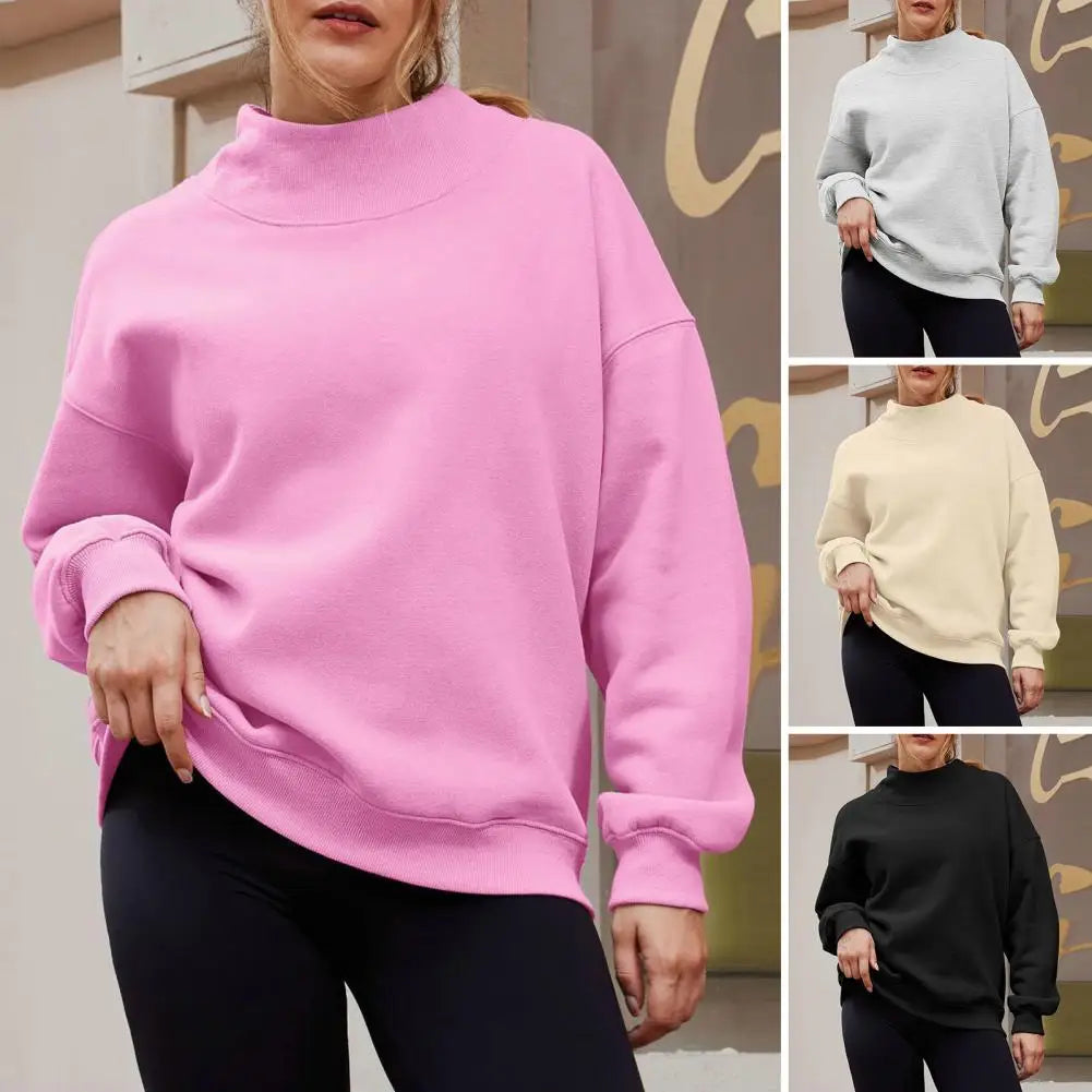 ValeriaConte Sweatshirt med halv hals til kvinder