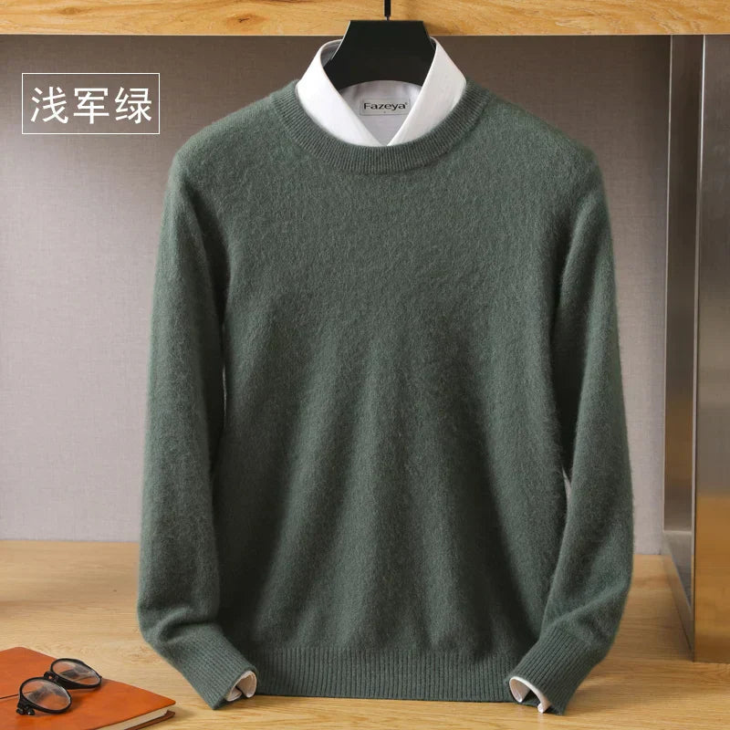 Lorenzo – Blødstrikket Herre Crewneck Sweater