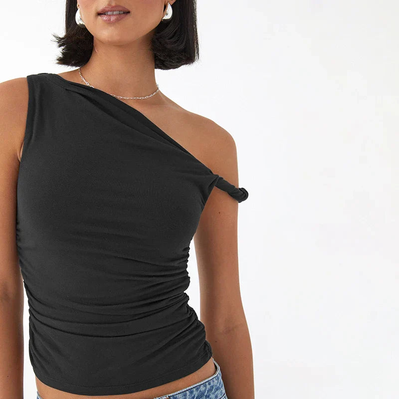 MatteoConti Slim Fit Single Strap Top Til Damer