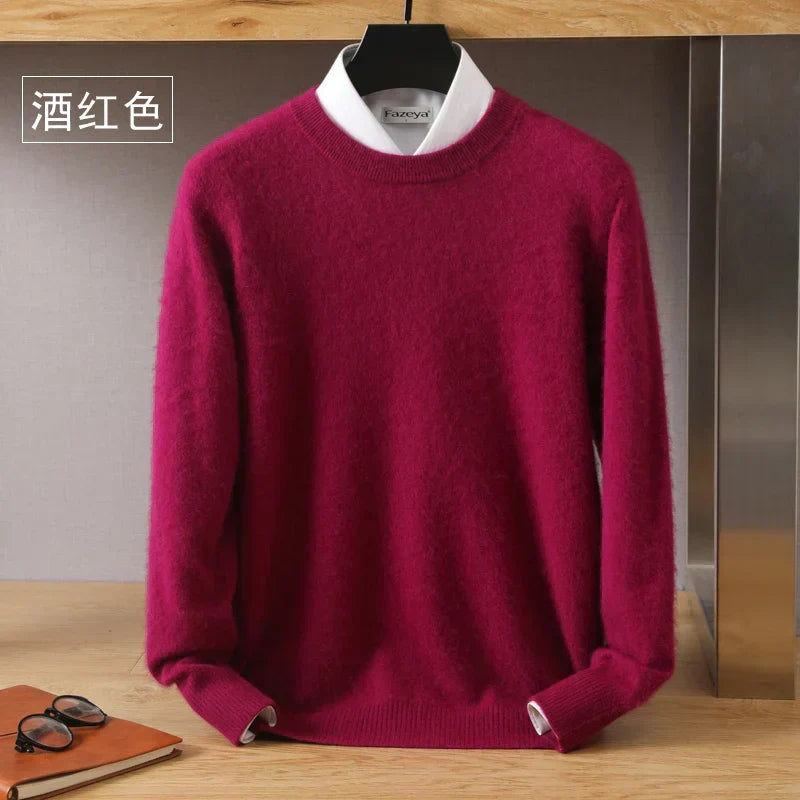 Lorenzo – Blødstrikket Herre Crewneck Sweater