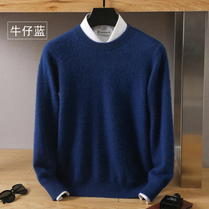 Lorenzo – Blødstrikket Herre Crewneck Sweater