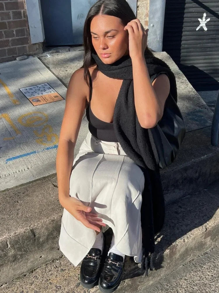 Sofia – Patchwork Høj Talje Slank Kvinders Nederdel