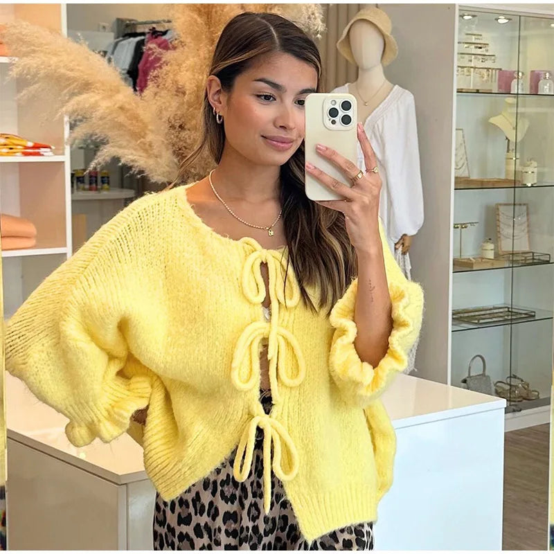 GianniRossi Snørebånd med sløjfe Udringet ærme