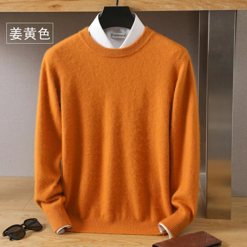 Lorenzo – Blødstrikket Herre Crewneck Sweater