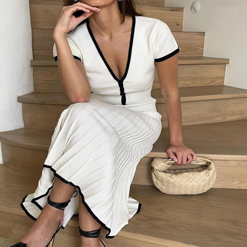 MariaFiorelli Trim Sweater Nederdel Sæt