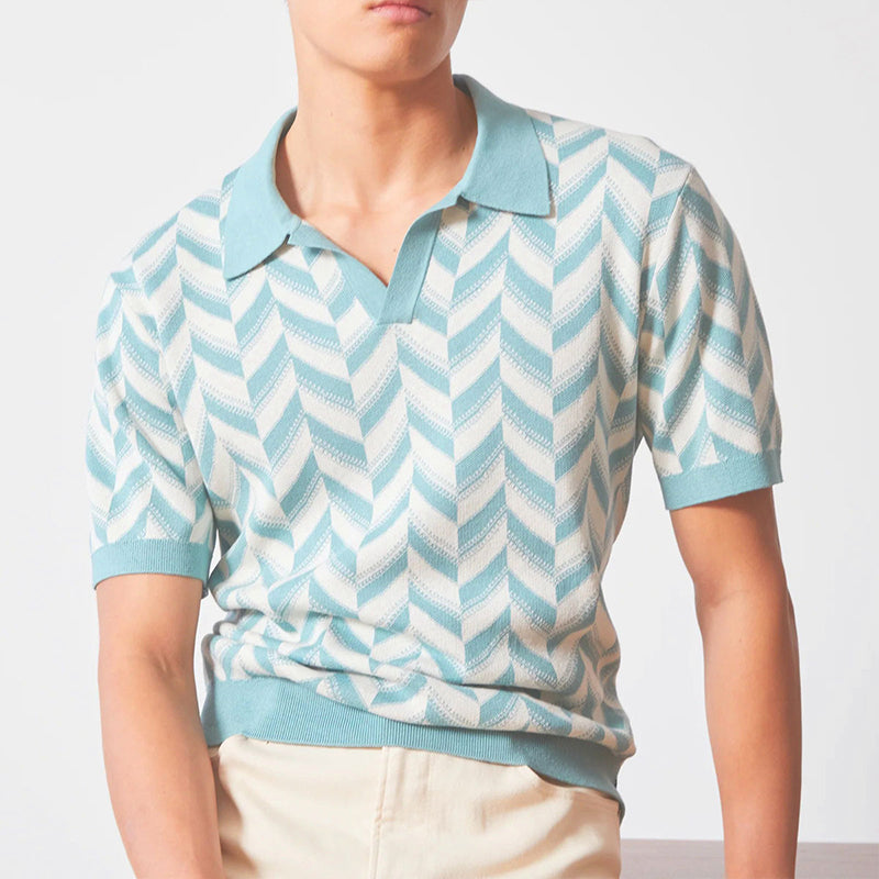 NicoloRossi polo med V-hals