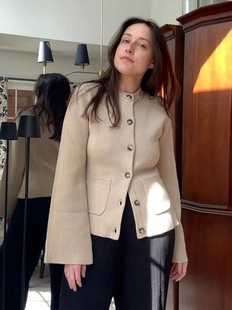 LaviniaCattaneo strik cardigan til kvinder