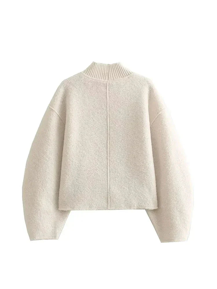 DarioMoretti Luxe Wrap Sweater Til Kvinder