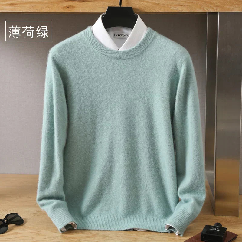 Lorenzo – Blødstrikket Herre Crewneck Sweater