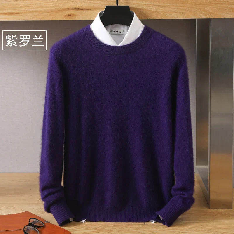 Lorenzo – Blødstrikket Herre Crewneck Sweater