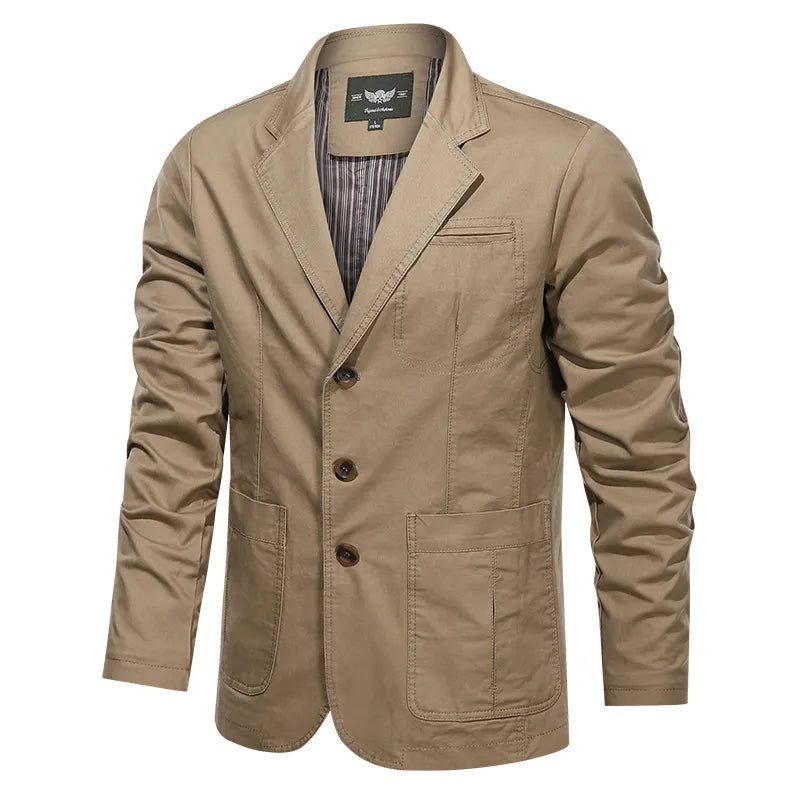 MarcoFerri Retro Ensfarvet Blazer