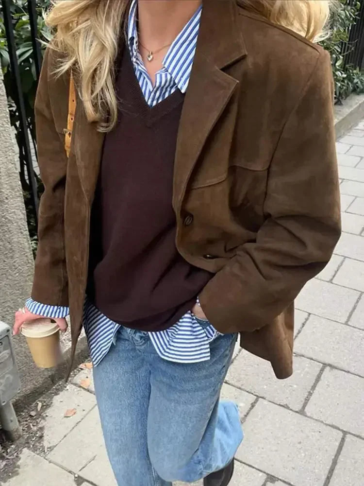 CarloBianchi Suede Jacket til kvinder