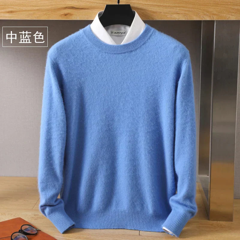 Lorenzo – Blødstrikket Herre Crewneck Sweater