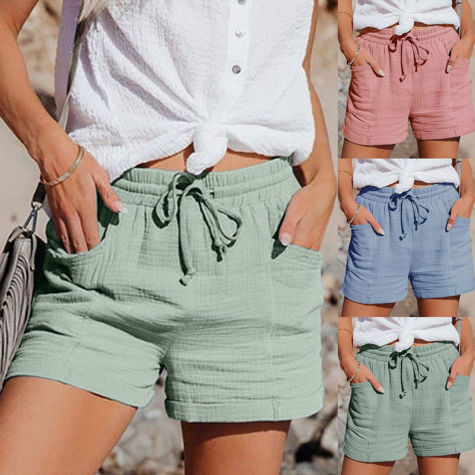 SophiaConti sommershorts i bomuld