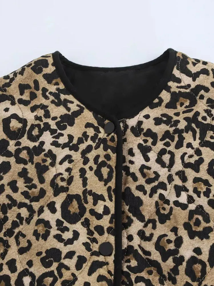 CarlaFeline Leopard Print Jakke Til Kvinder