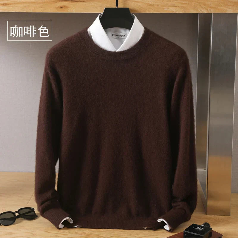 Lorenzo – Blødstrikket Herre Crewneck Sweater