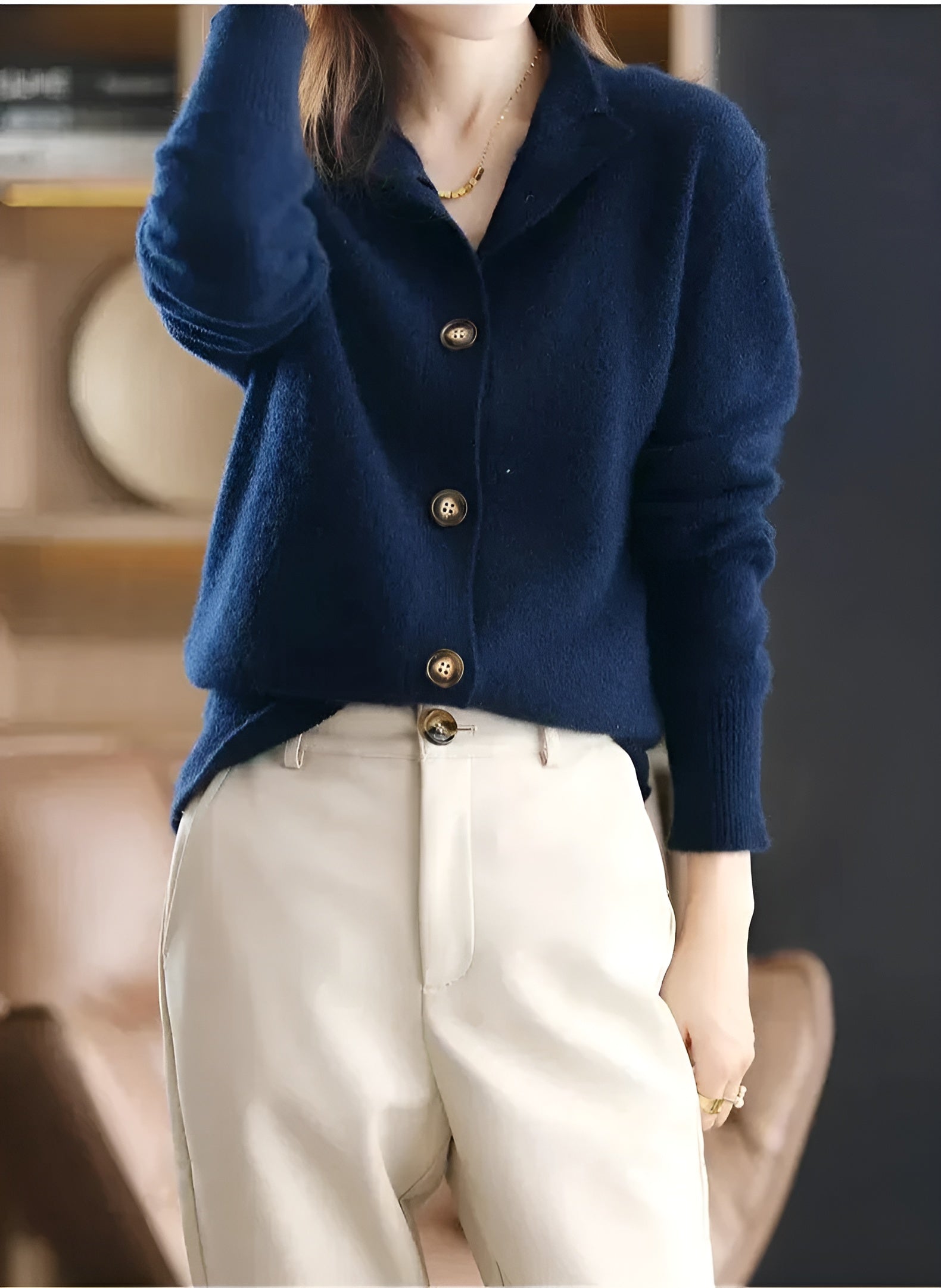 Clara – Tidløs Cashmere Damecardigan