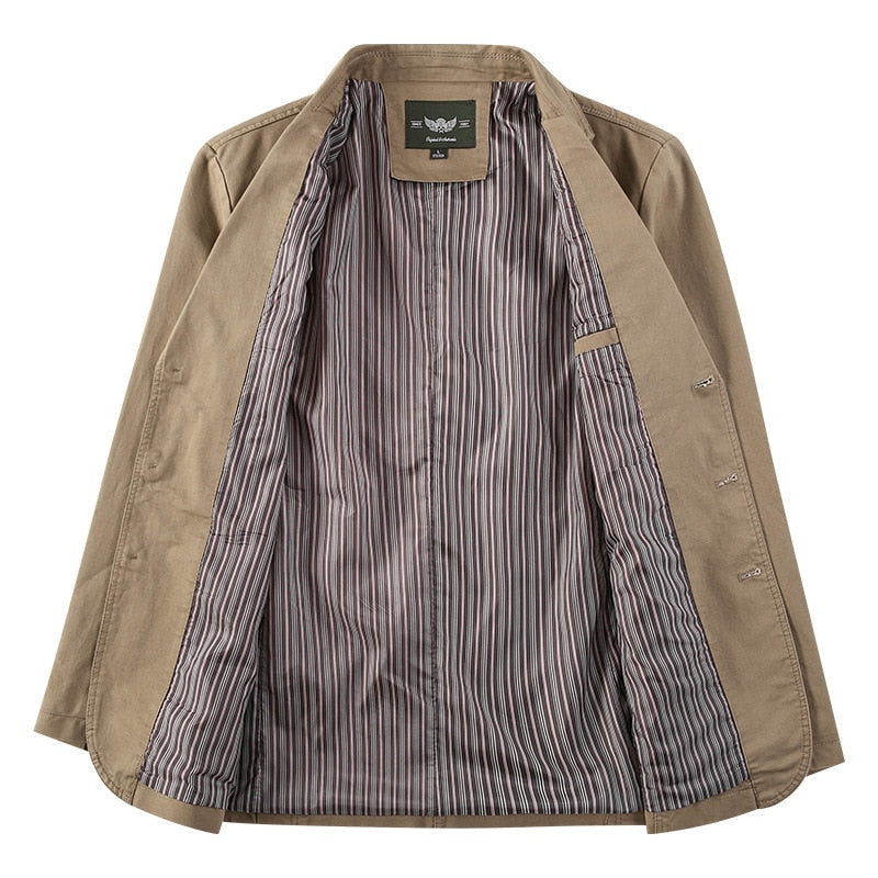 MarcoFerri Retro Ensfarvet Blazer