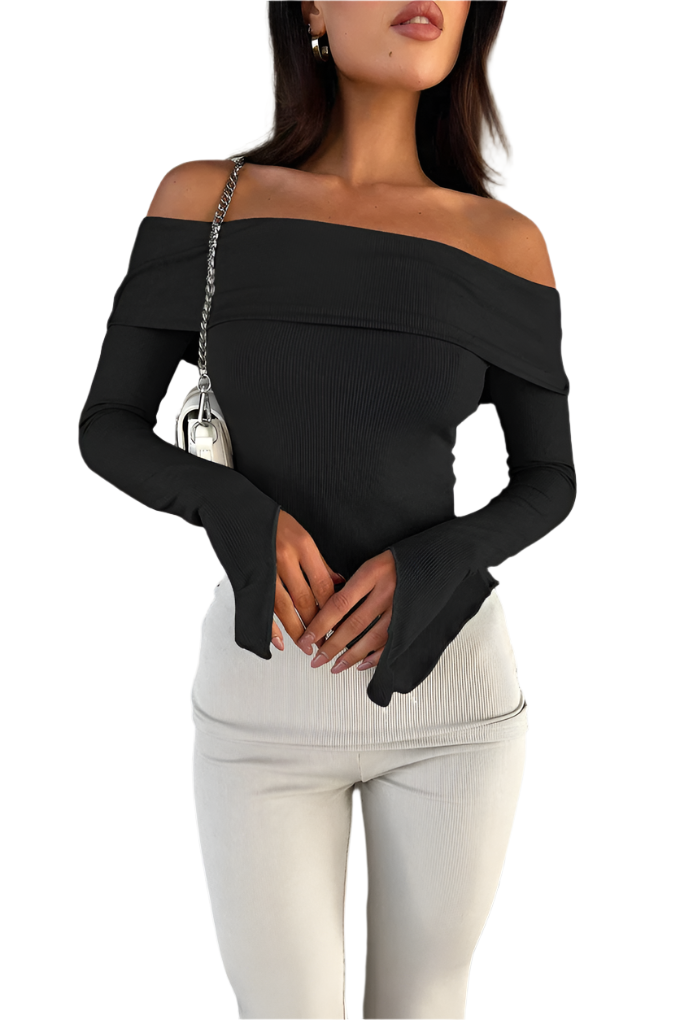 Isabella – Kvinders Slim Fit Off-Shoulder Bluse