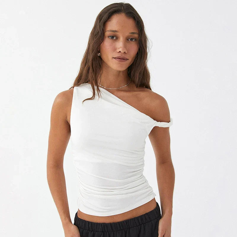 MatteoConti Slim Fit Single Strap Top Til Damer