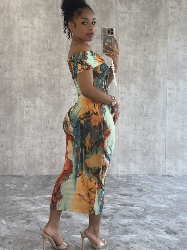 AlessiaVerdi Tropical Off Shoulder