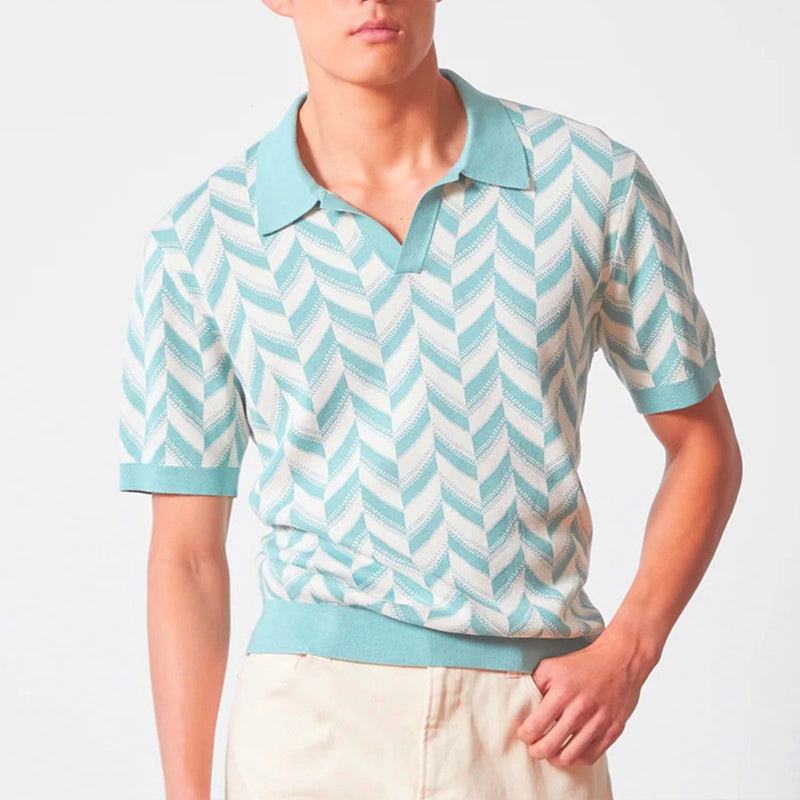 NicoloRossi polo med V-hals