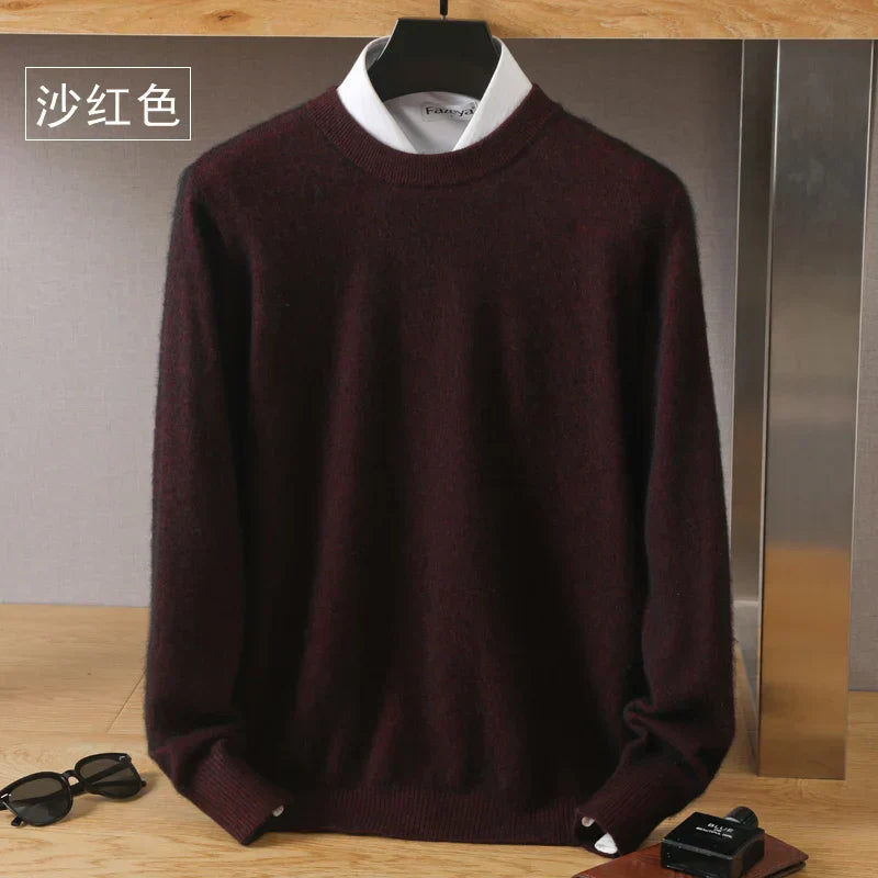 Lorenzo – Blødstrikket Herre Crewneck Sweater