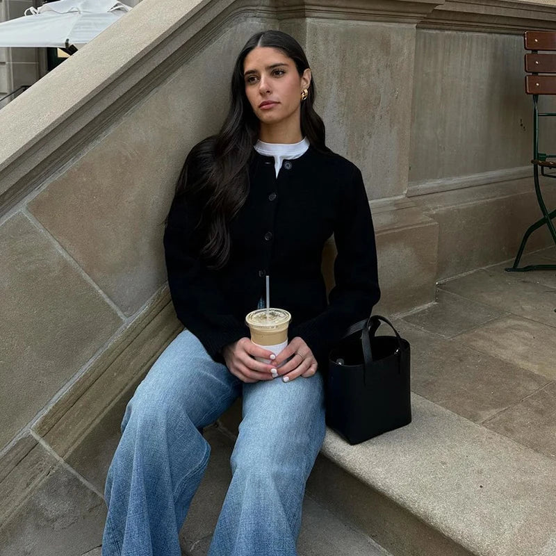 LaviniaCattaneo strik cardigan til kvinder