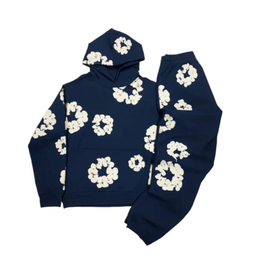 ModaDenimo - Unisex Viral Floral træningsdragt med ikoniske print