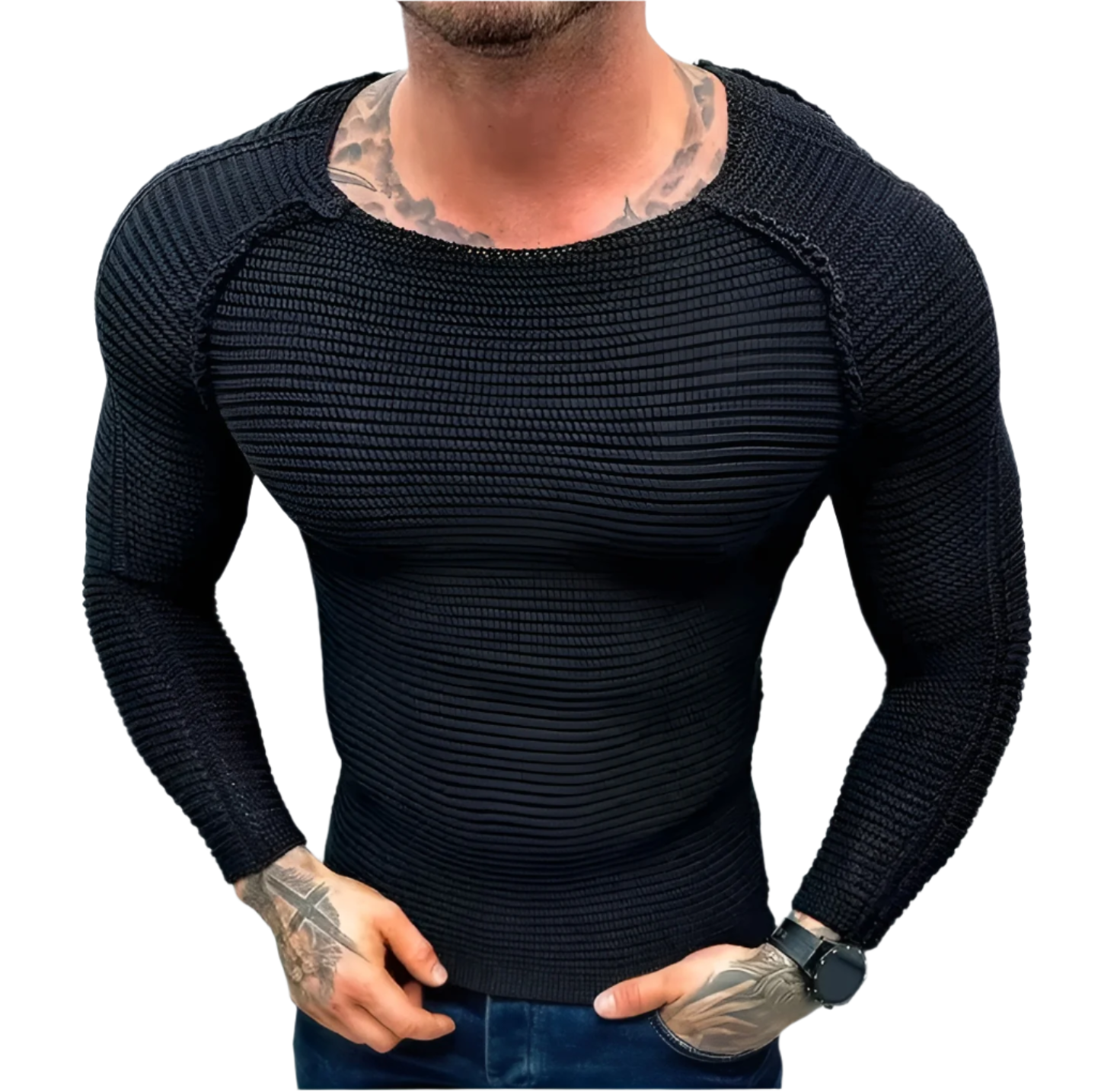 Emiliano – Patchwork Herre Casual Trøje