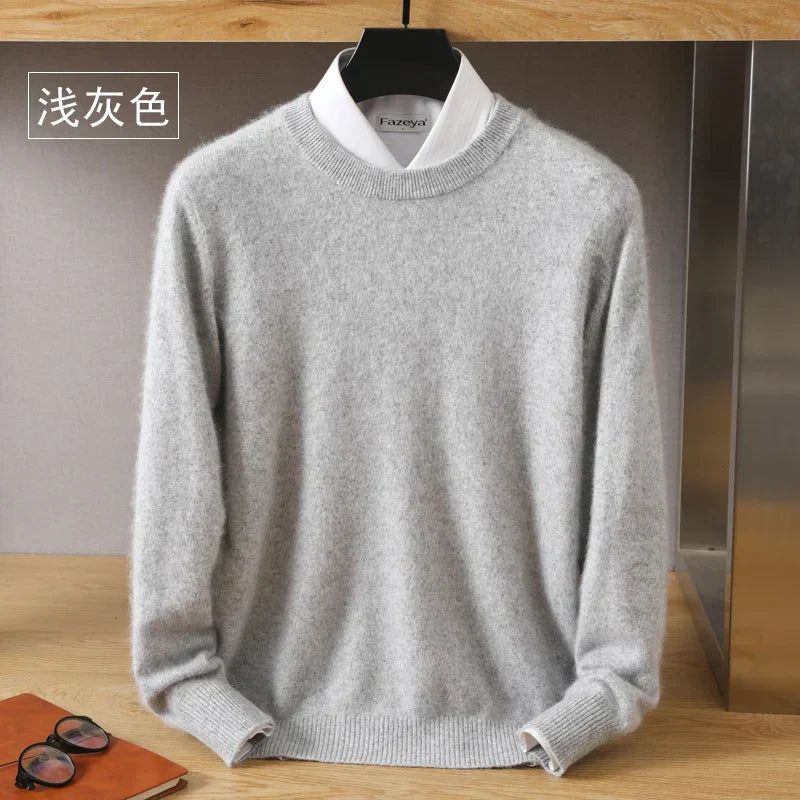 Lorenzo – Blødstrikket Herre Crewneck Sweater