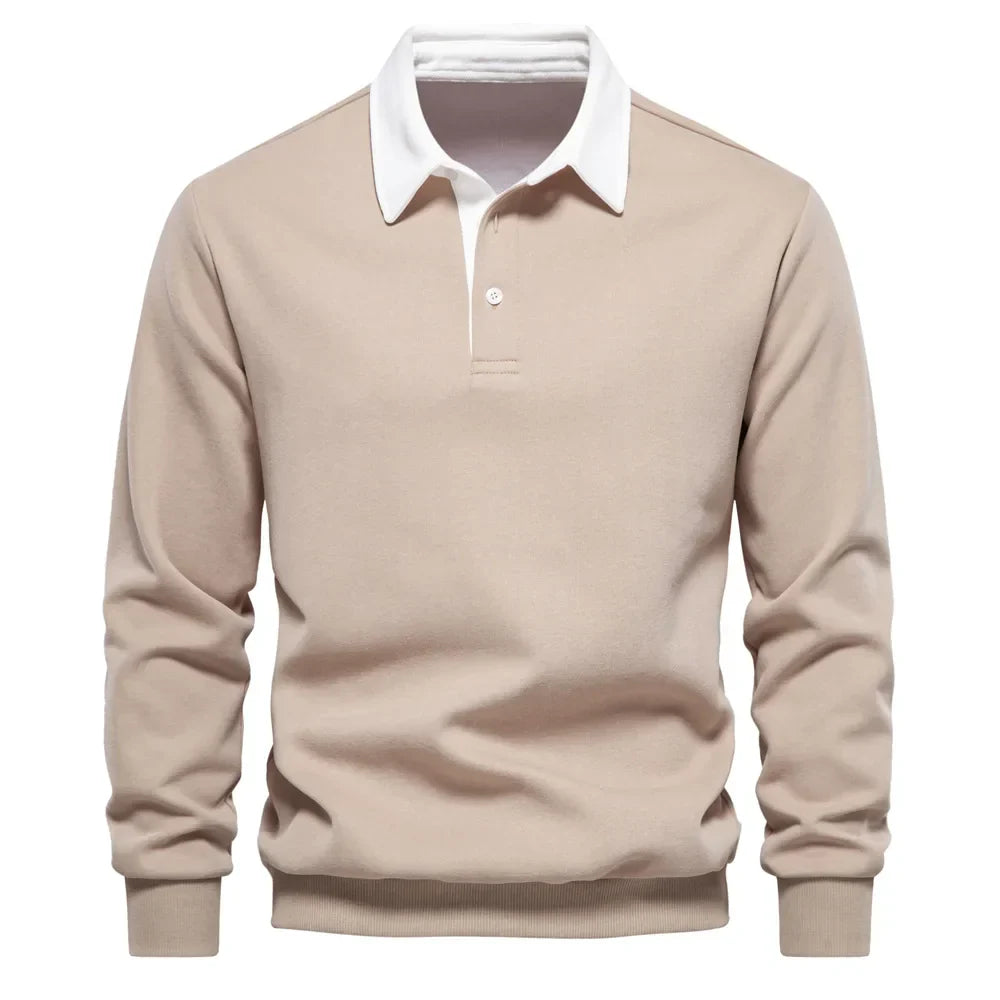 DarioMoretti sweatshirt med polohals
