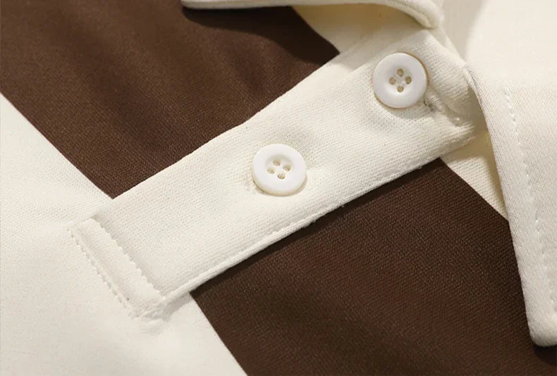 Lorenzo – Hurtigttørrende Striped Polo til Mænd