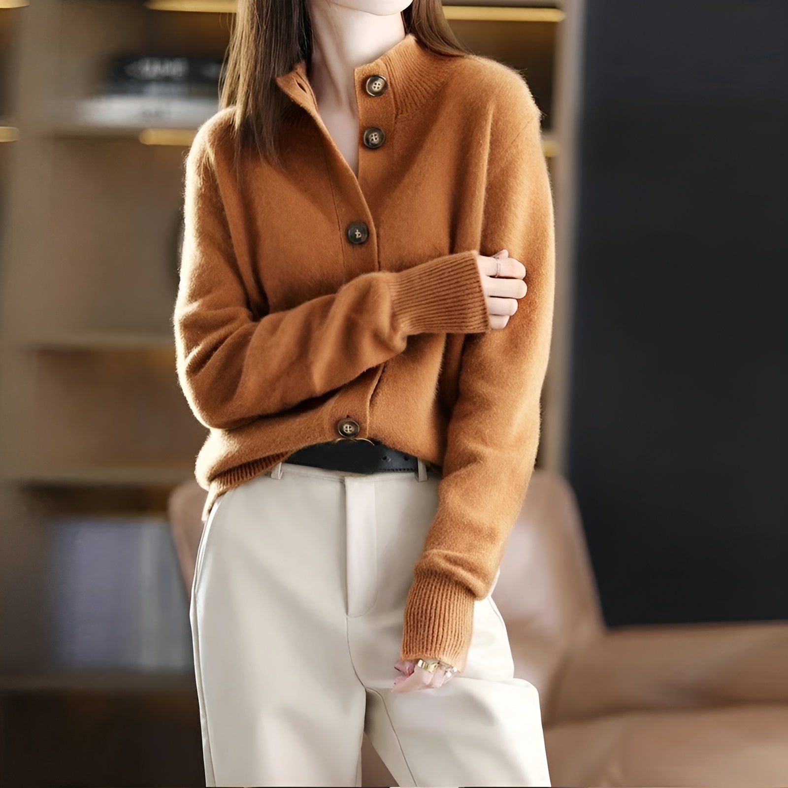 Clara – Tidløs Cashmere Damecardigan
